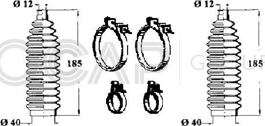 OCAP 0902520 - Jeu de joints-soufflets, direction droxauto.com