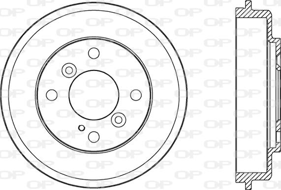 Open Parts BAD9084.10 - Tambour de frein droxauto.com