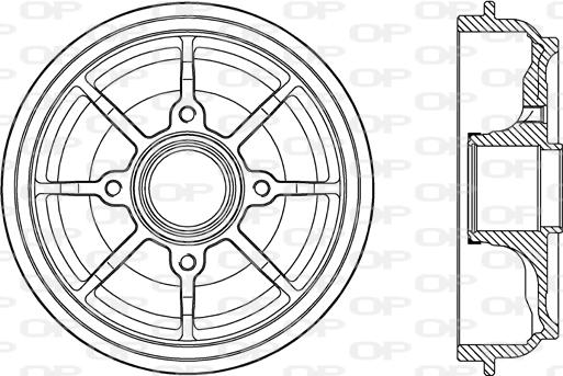 Open Parts BAD9086.30 - Tambour de frein droxauto.com