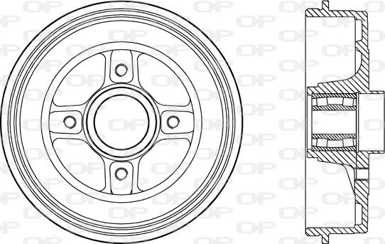 Open Parts BAD9088.31 - Tambour de frein droxauto.com