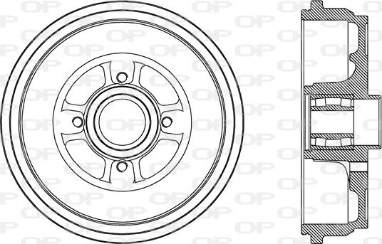 Open Parts BAD9087.31 - Tambour de frein droxauto.com