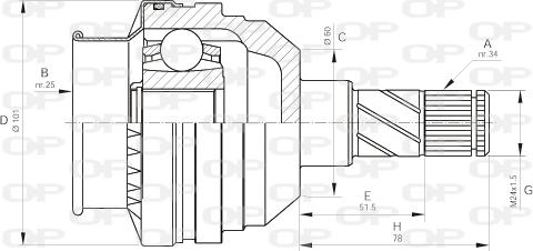 Open Parts CVJ5405.20 - Jeu de joints, arbre de transmission droxauto.com