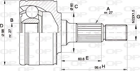 Open Parts CVJ5483.10 - Jeu de joints, arbre de transmission droxauto.com
