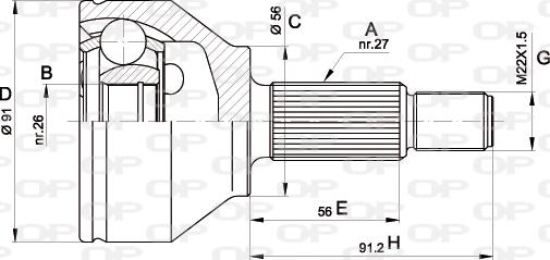 Open Parts CVJ5437.10 - Jeu de joints, arbre de transmission droxauto.com