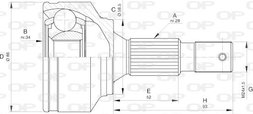 Open Parts CVJ5594.10 - Jeu de joints, arbre de transmission droxauto.com