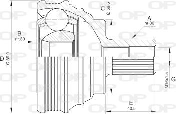 Open Parts CVJ5535.10 - Jeu de joints, arbre de transmission droxauto.com