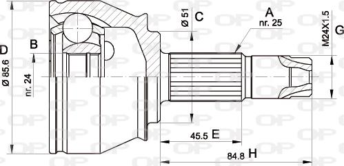 Open Parts CVJ5525.10 - Jeu de joints, arbre de transmission droxauto.com