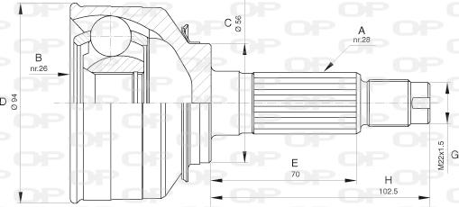 Open Parts CVJ5656.10 - Jeu de joints, arbre de transmission droxauto.com
