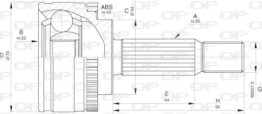 Open Parts CVJ5661.10 - Jeu de joints, arbre de transmission droxauto.com