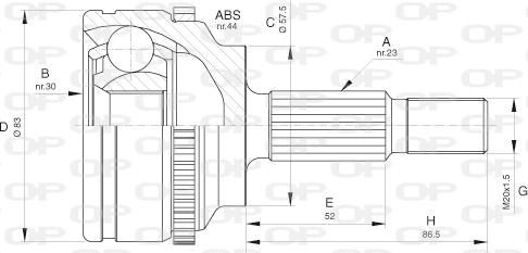 Open Parts CVJ5619.10 - Jeu de joints, arbre de transmission droxauto.com