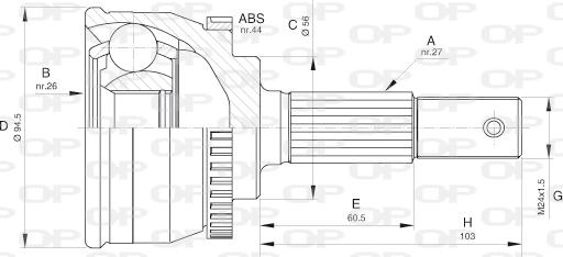 Open Parts CVJ5614.10 - Jeu de joints, arbre de transmission droxauto.com