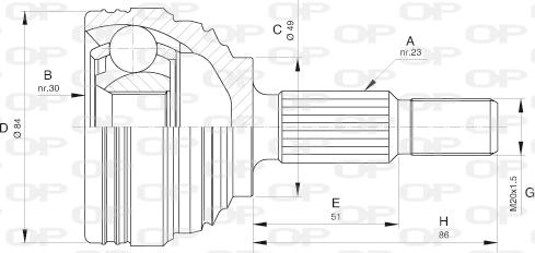 Open Parts CVJ5613.10 - Jeu de joints, arbre de transmission droxauto.com