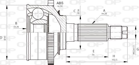 Open Parts CVJ5686.10 - Jeu de joints, arbre de transmission droxauto.com