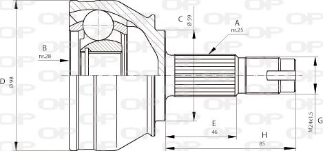 Open Parts CVJ5687.10 - Jeu de joints, arbre de transmission droxauto.com