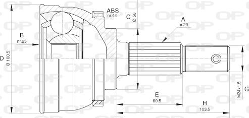 Open Parts CVJ5629.10 - Jeu de joints, arbre de transmission droxauto.com