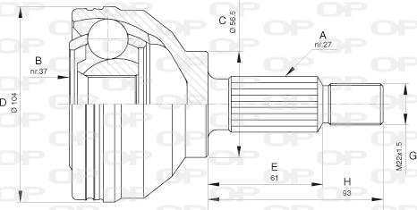 Open Parts CVJ5627.10 - Jeu de joints, arbre de transmission droxauto.com
