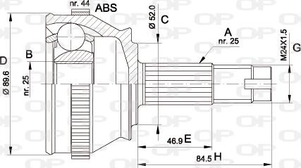 Open Parts CVJ5092.10 - Jeu de joints, arbre de transmission droxauto.com