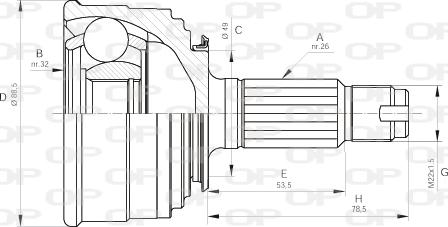 Open Parts CVJ5041.10 - Jeu de joints, arbre de transmission droxauto.com
