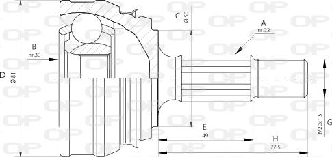 Open Parts CVJ5005.10 - Jeu de joints, arbre de transmission droxauto.com