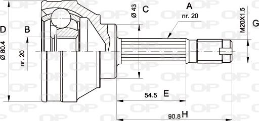Open Parts CVJ5001.10 - Jeu de joints, arbre de transmission droxauto.com