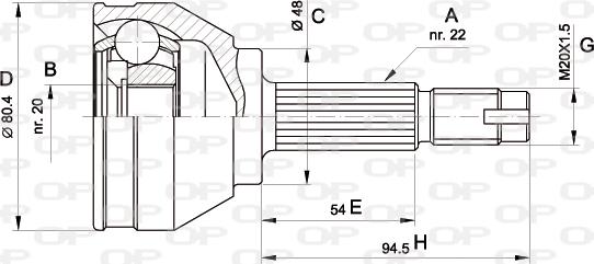 Open Parts CVJ5002.10 - Jeu de joints, arbre de transmission droxauto.com