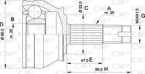 Open Parts CVJ5014.10 - Jeu de joints, arbre de transmission droxauto.com