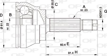 Open Parts CVJ5012.10 - Jeu de joints, arbre de transmission droxauto.com