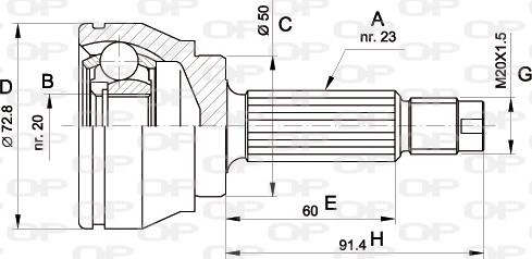 Open Parts CVJ5033.10 - Jeu de joints, arbre de transmission droxauto.com