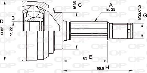 Open Parts CVJ5022.10 - Jeu de joints, arbre de transmission droxauto.com
