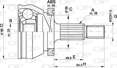 Open Parts CVJ5167.10 - Jeu de joints, arbre de transmission droxauto.com