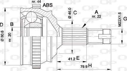 Open Parts CVJ5105.10 - Jeu de joints, arbre de transmission droxauto.com
