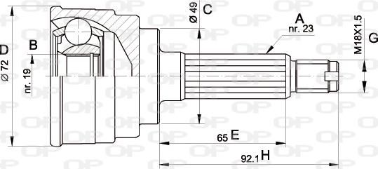 Open Parts CVJ5112.10 - Jeu de joints, arbre de transmission droxauto.com
