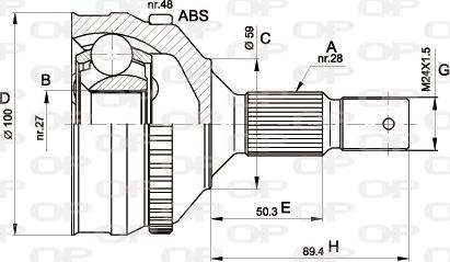 Open Parts CVJ5180.10 - Jeu de joints, arbre de transmission droxauto.com
