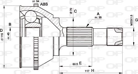 Open Parts CVJ5131.10 - Jeu de joints, arbre de transmission droxauto.com