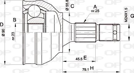 Open Parts CVJ5177.10 - Jeu de joints, arbre de transmission droxauto.com
