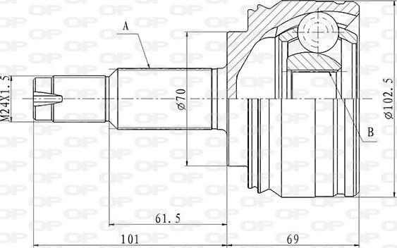Open Parts CVJ5845.10 - Jeu de joints, arbre de transmission droxauto.com