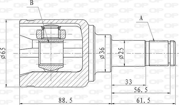 Open Parts CVJ5853.20 - Jeu de joints, arbre de transmission droxauto.com
