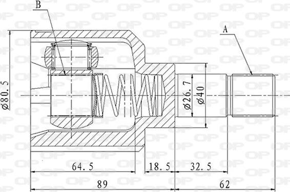 Open Parts CVJ5864.20 - Jeu de joints, arbre de transmission droxauto.com