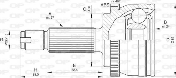 Open Parts CVJ5805.10 - Jeu de joints, arbre de transmission droxauto.com