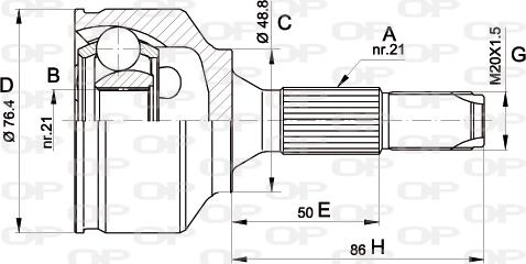 Open Parts CVJ5394.10 - Jeu de joints, arbre de transmission droxauto.com