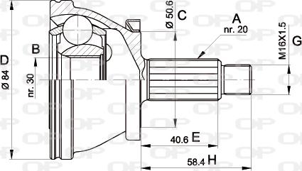 Open Parts CVJ5390.10 - Jeu de joints, arbre de transmission droxauto.com