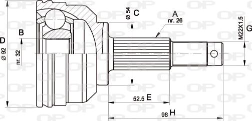 Open Parts CVJ5345.10 - Jeu de joints, arbre de transmission droxauto.com