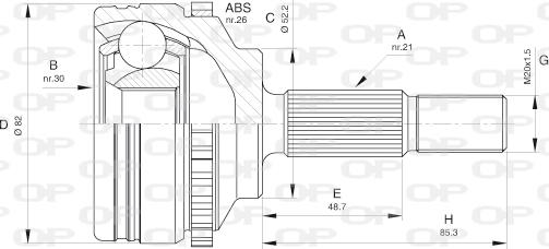Open Parts CVJ5365.10 - Jeu de joints, arbre de transmission droxauto.com
