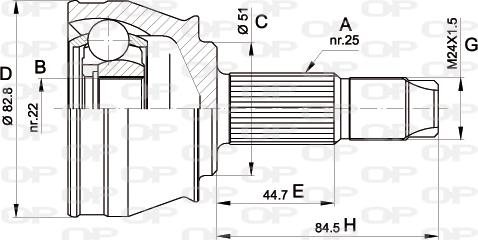 Open Parts CVJ5302.10 - Jeu de joints, arbre de transmission droxauto.com