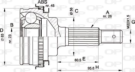 Open Parts CVJ5337.10 - Jeu de joints, arbre de transmission droxauto.com