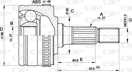 Open Parts CVJ5293.10 - Jeu de joints, arbre de transmission droxauto.com
