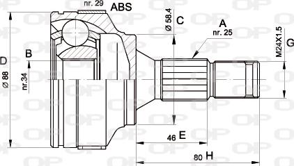 Open Parts CVJ5297.10 - Jeu de joints, arbre de transmission droxauto.com