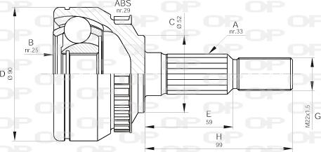 Open Parts CVJ5263.10 - Jeu de joints, arbre de transmission droxauto.com