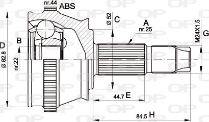 Open Parts CVJ5210.10 - Jeu de joints, arbre de transmission droxauto.com