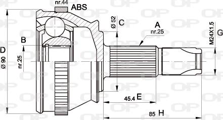 Open Parts CVJ5212.10 - Jeu de joints, arbre de transmission droxauto.com